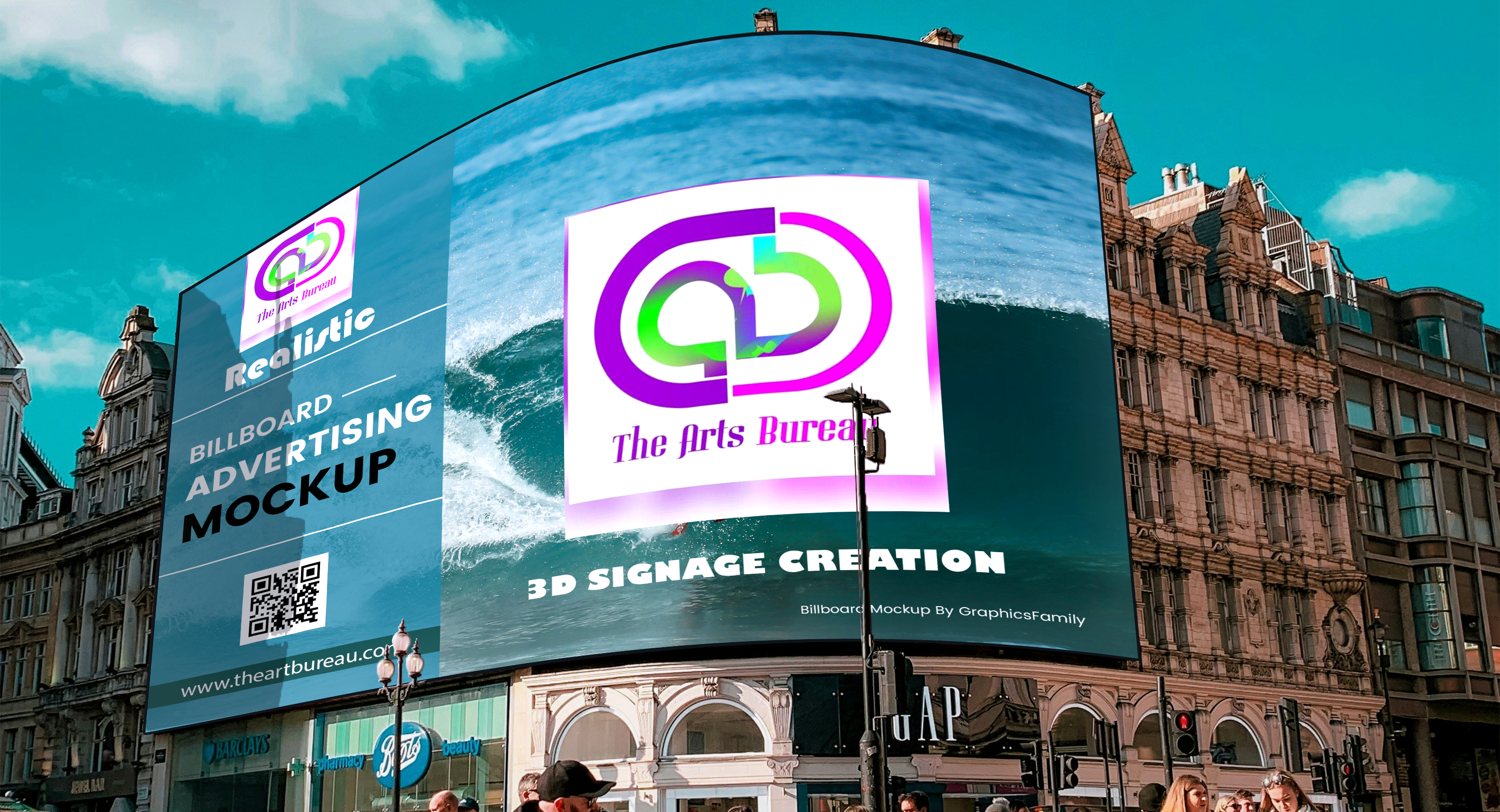 The Art Bureau Signage